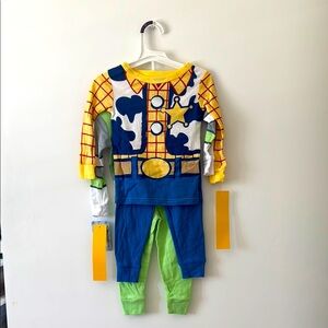 Toy Story Pajama Set Woody and Buzz SZ 2T NWT